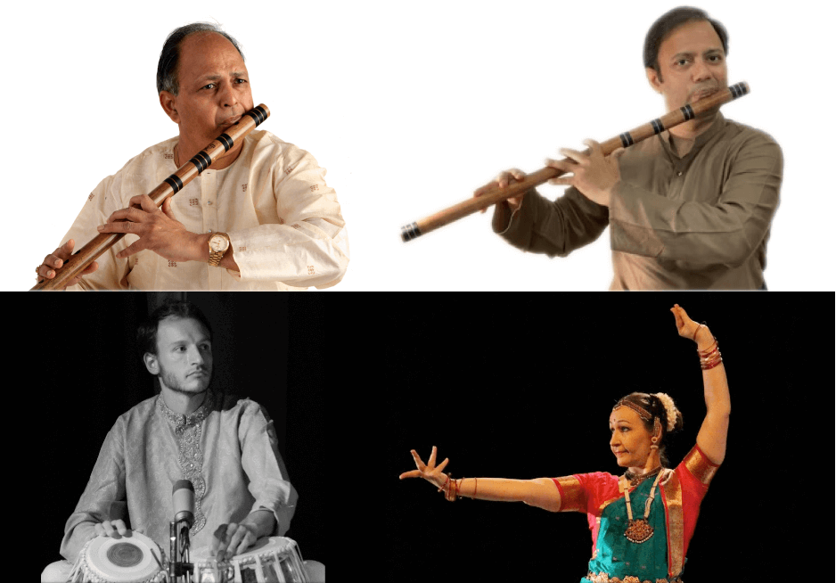 Concert musique et danse d'Inde du Nord - Harsh Wardhan, Vishal Vardhan, Tristan Auvray, Mira Baï