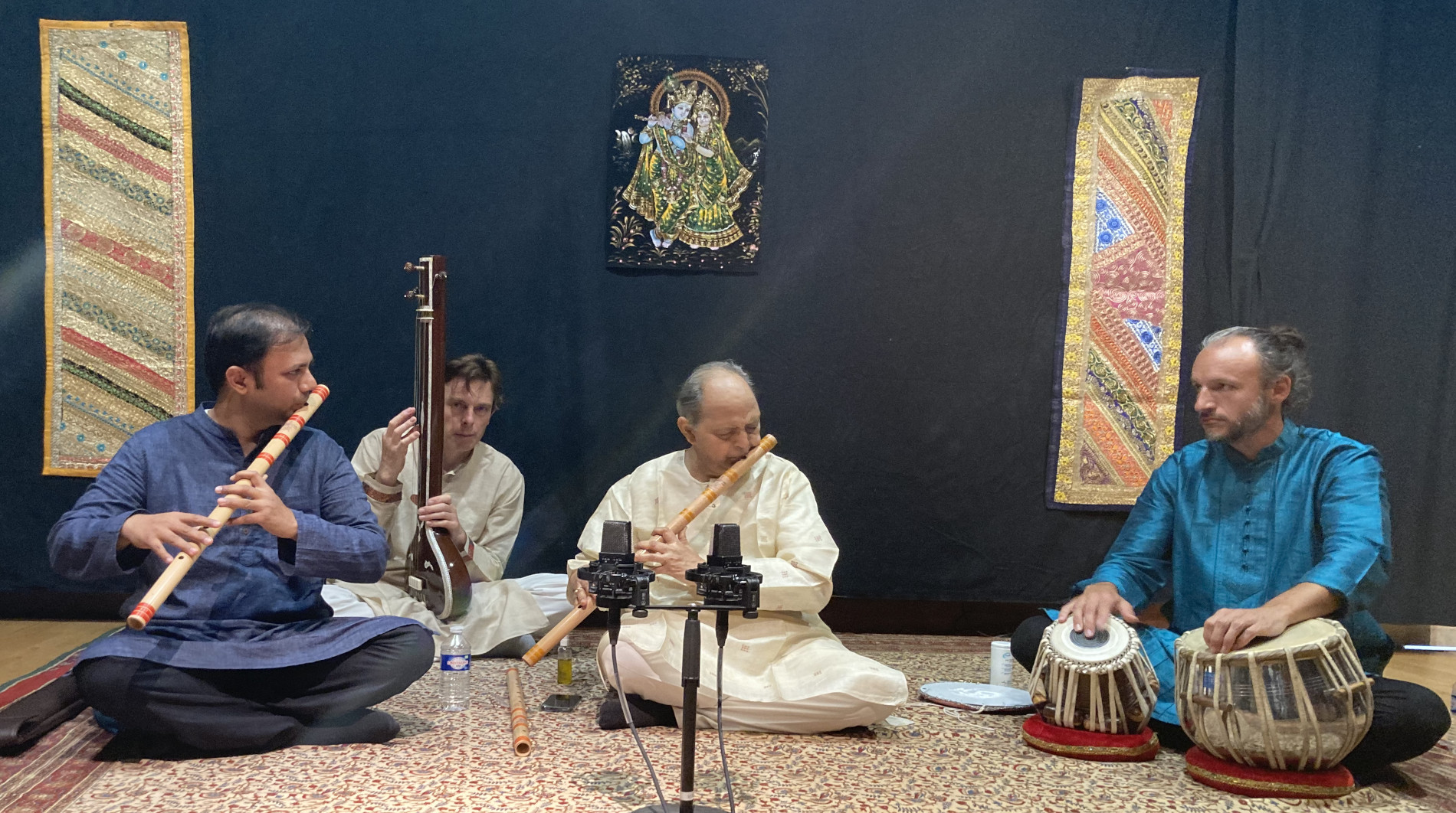 Harsh Wardhan, Vishal Wardhan and Tristan Auvray - Bansuri et tabla - Musique d'Inde du Nord